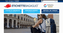 Desktop Screenshot of etichettebagaglio.it
